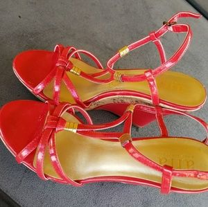 👠NIB A.N.A. RED WEDGES 👠